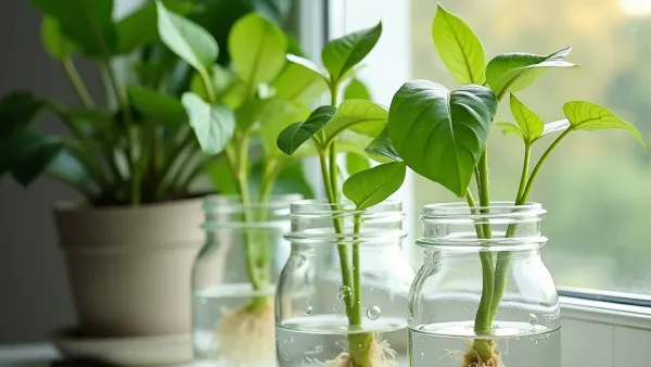 Stecklinge im Wasser bewurzeln: Anleitung und Tipps